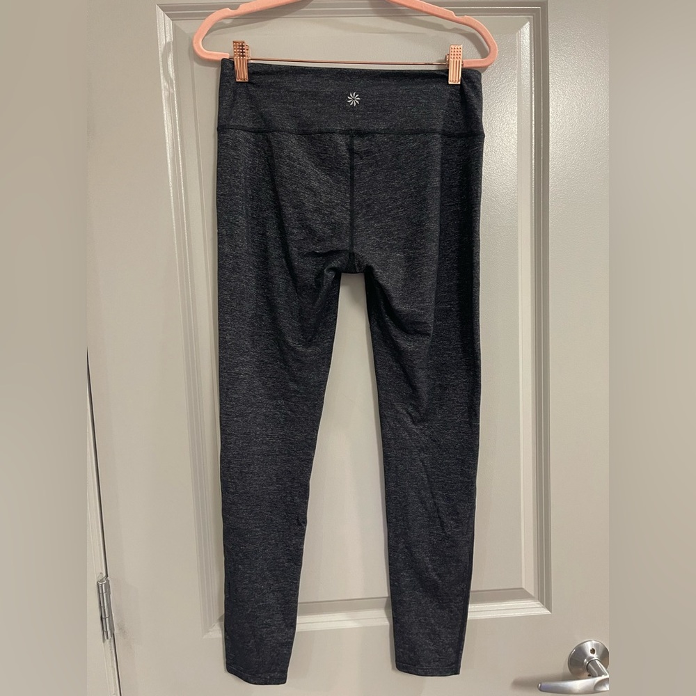 Athleta Dark Gray Heathered Leggings - Picture 2 of 6